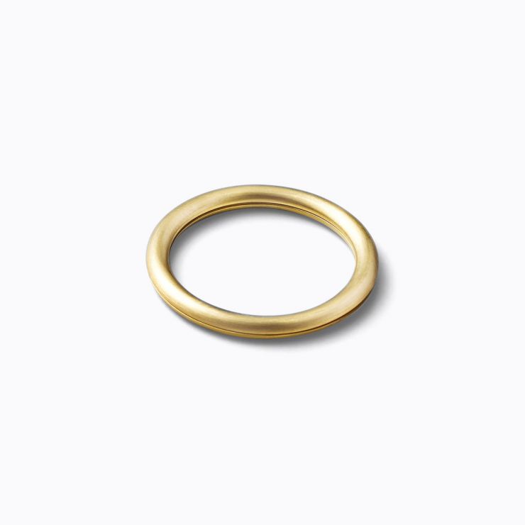 Angle Ring 90°, yellow gold, matte finish